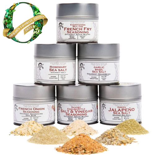 Gourmet French Fry Seasoning Set - Six Pack Collections & Gift Sets Gustus Vitae