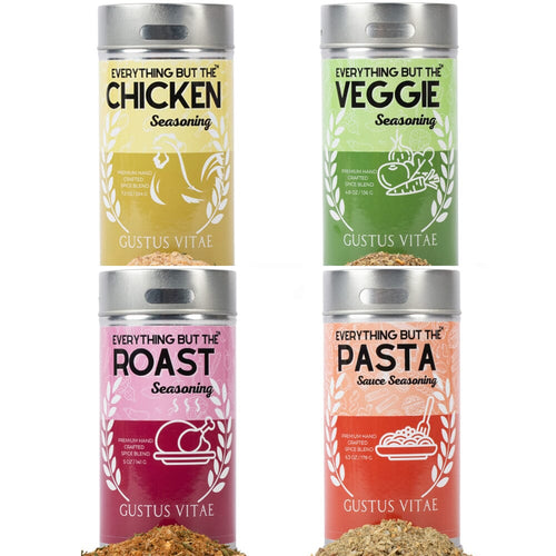 Meal Prep Flavor Combo Set - 4 Pack Gourmet Seasonings Gustus Vitae