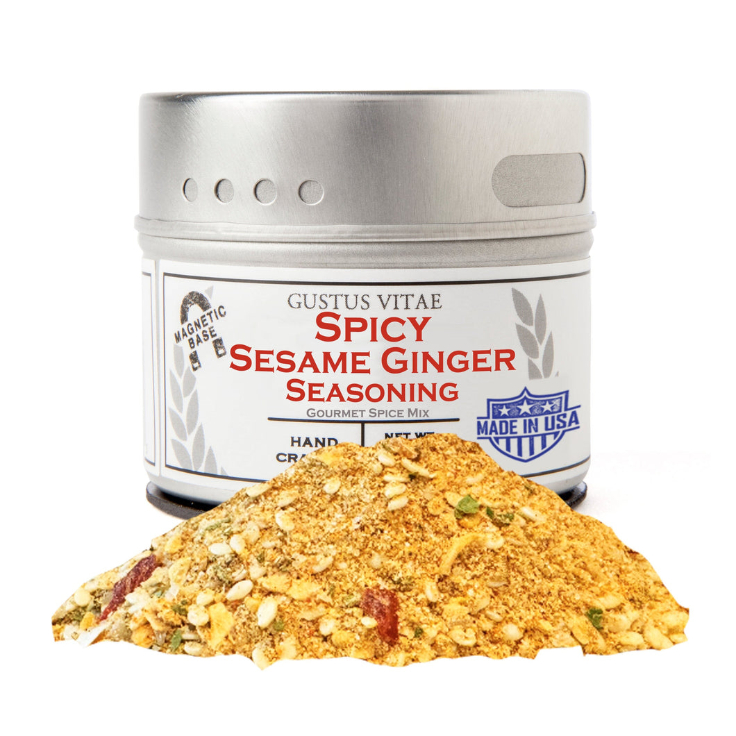 Spicy Sesame Ginger Seasoning Gourmet Seasonings Gustus Vitae