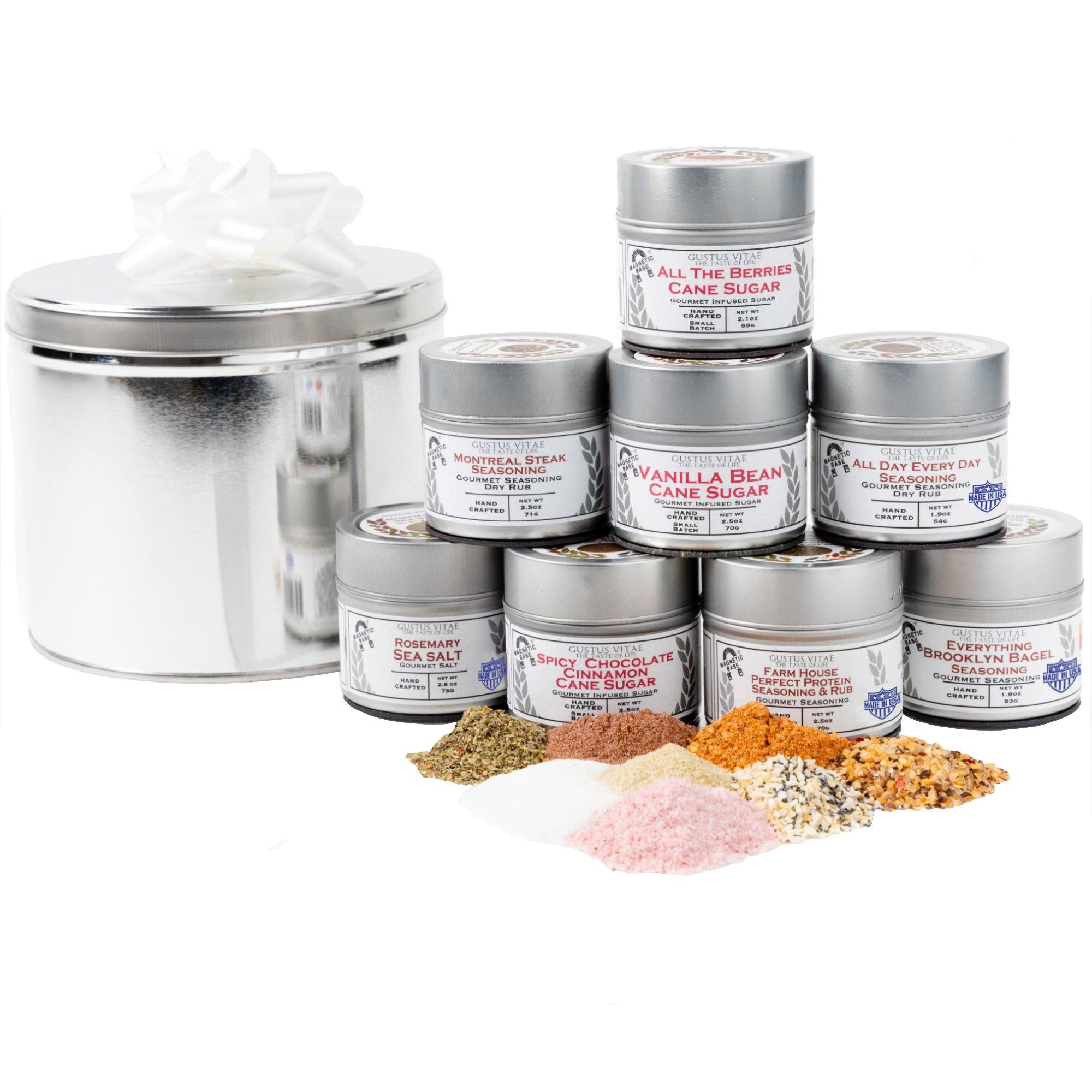 Gustus Vitae : Pantry Starter Kit  8 Essential Spices, Seasonings, & Salts  - Miz En Place
